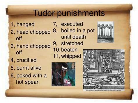 punishments in tudor times